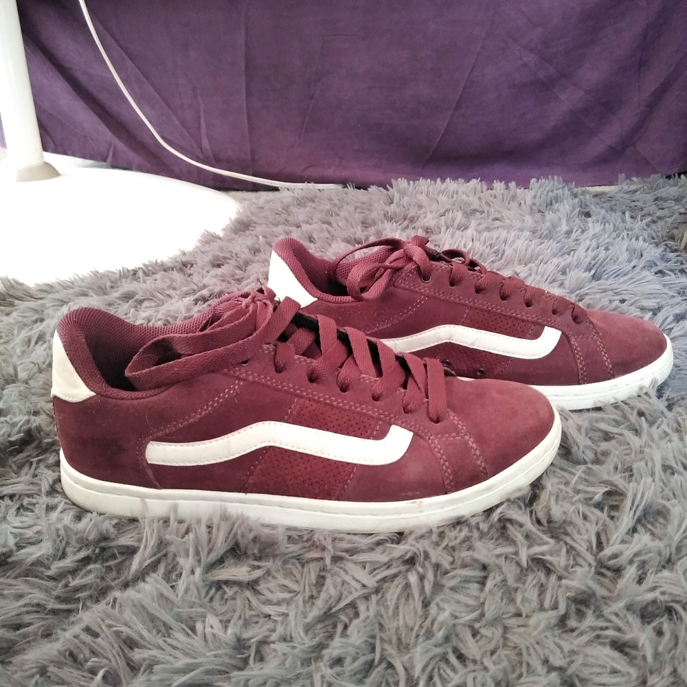 Burgundy Vans